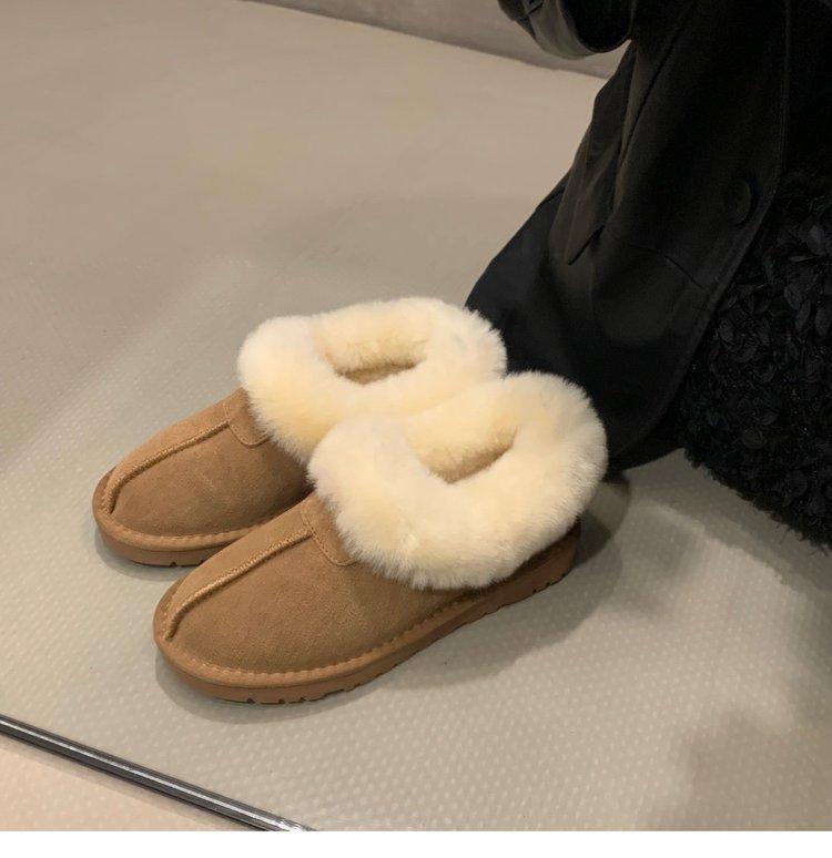 

Женские короткие теплые и нескользящие хлопковые туфли на толстой подошве на осень и зиму 40