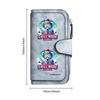 Cute Bear Printed Long Wallet Multi Card Holder Fashion Casual Purse for Daily Use