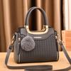 Stylish Medium Sized Womens Woven Handbag In Black Red Blue Beige Gray Yellow For Everyday Use