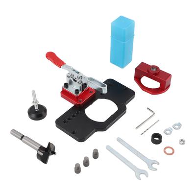 Hinge Jig Drilling Hole Puncher 35mm Woodworking Cabinet Door Panel Drill Guide Punch Locator