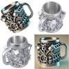 G8DA Automotive Themed Stainless Steel Insert Cup Mechanical Detailing Resin Coffee Mug Insulated Drinkware For Daily Use