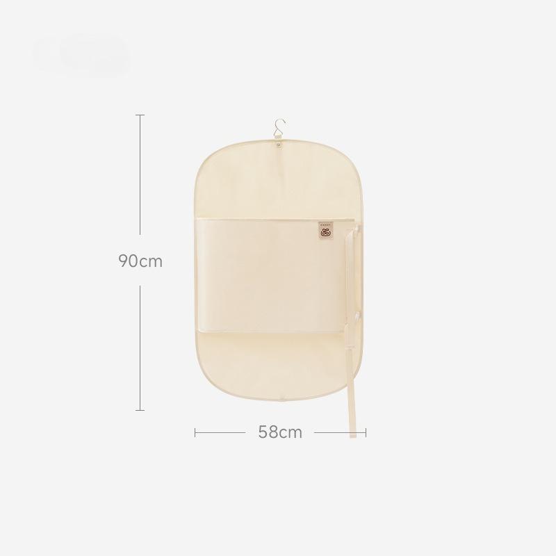 Foldable Fabric Compression Storage Bags with Dust Cover - Wardrobe Organizer & Down Jackets, Space-Saving Home Storage Solution