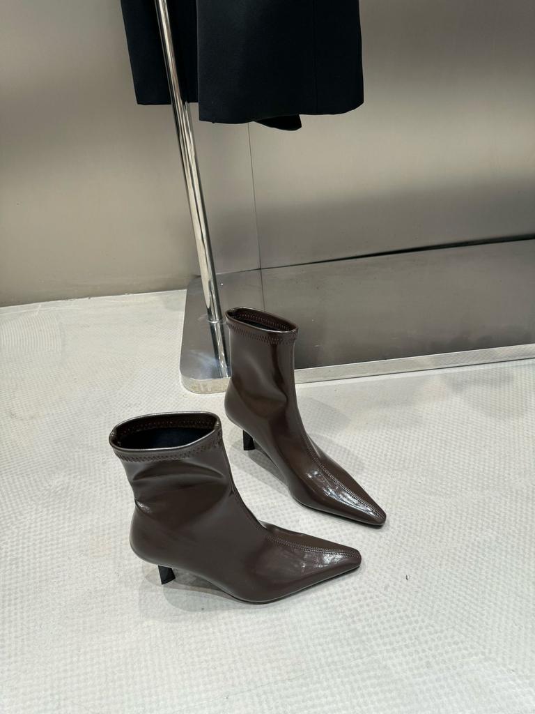 Pointed Boots Short Boots Women's 2025 Autumn and Winter New European and American Short Women's Boots Thin Heel High Heel Boots Design Sense Thin