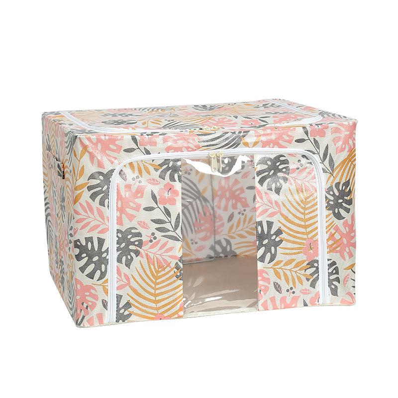Extra Large Foldable Polka Dot Storage Box - Thick Oxford Cloth for Clothes & Quilts