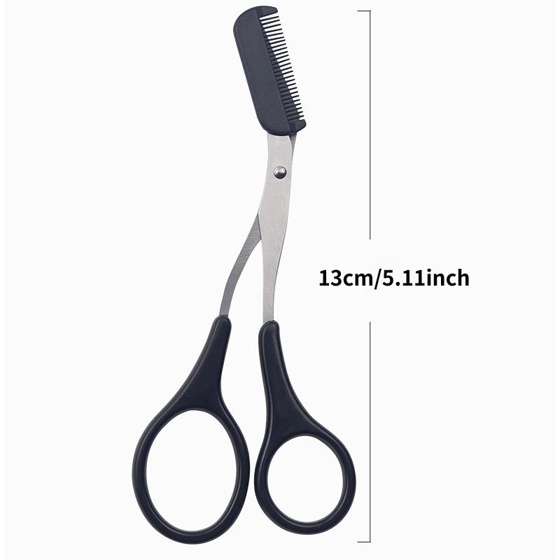 Beginner's Eyebrow Trimmer Set with Scissors, Shaver, and Tweezers - Safe, Ergonomic, and Portable