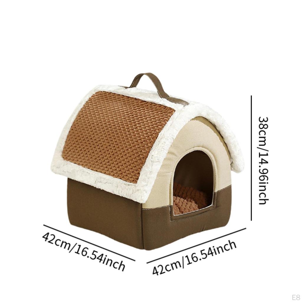 Haustier Katze Hund Haus Bett Zwinger Zubehör Gemütliche Innen Abnehmbare Warme Höhle Nest