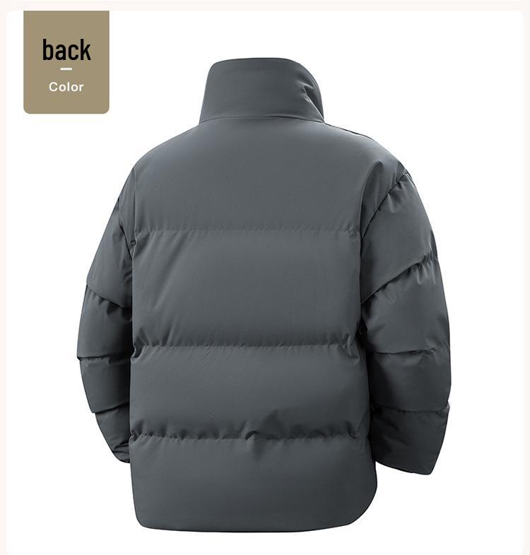 Herren Winter Dicke Baumwolljacke mit Stehkragen 2025