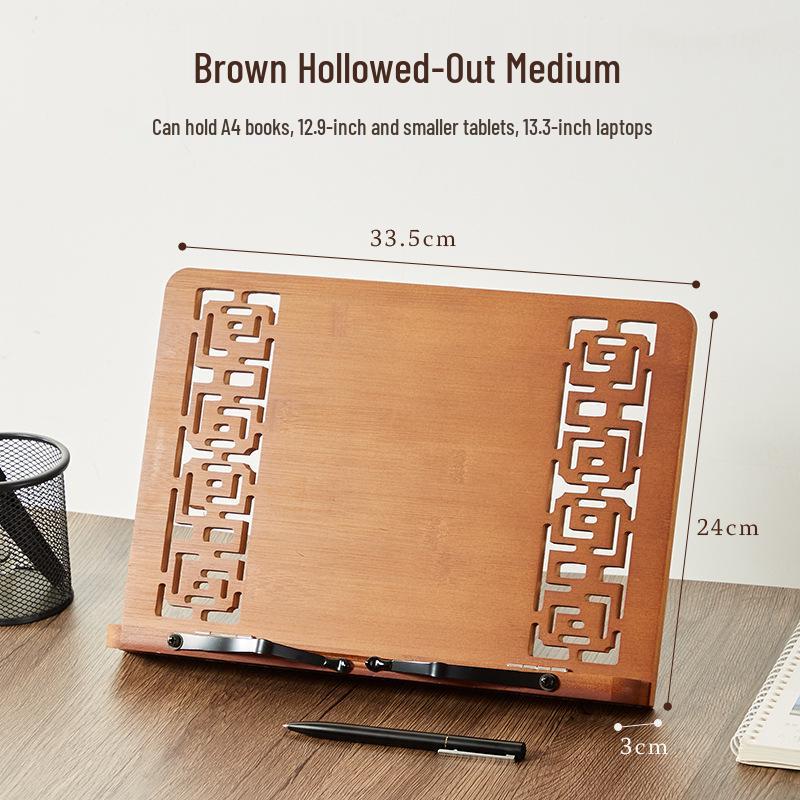 Бамбуковая многофункциональная регулируемая подставка для чтения для студентов и детей