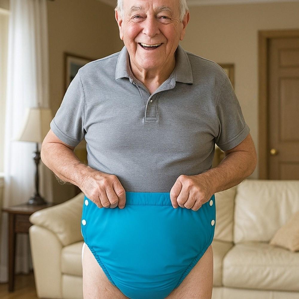 Leak-Proof Adult Diaper Pants Cotton Incontinence Underwear Washable Diaper Rehabilitation Aid