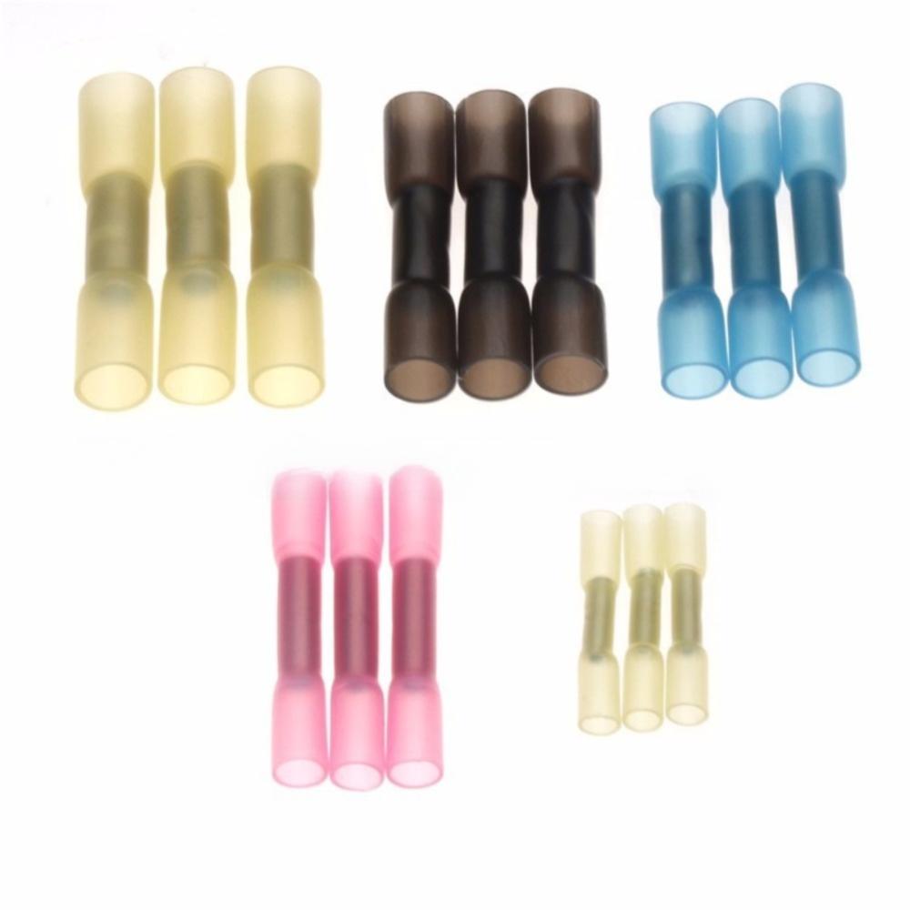 Heat Shrink Butt Wire Connectors AWG 26-10 0.3-6.0mm2 Waterproof Insulated Automobile Wire Cable Crimp Terminals