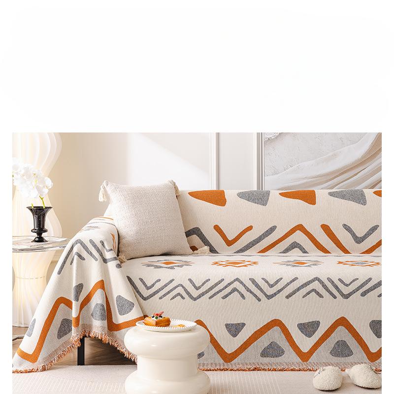 Retro One-Piece Sofa Cushion Sofa Back Towel All-Inclusive Sofa Cover Dust Cover