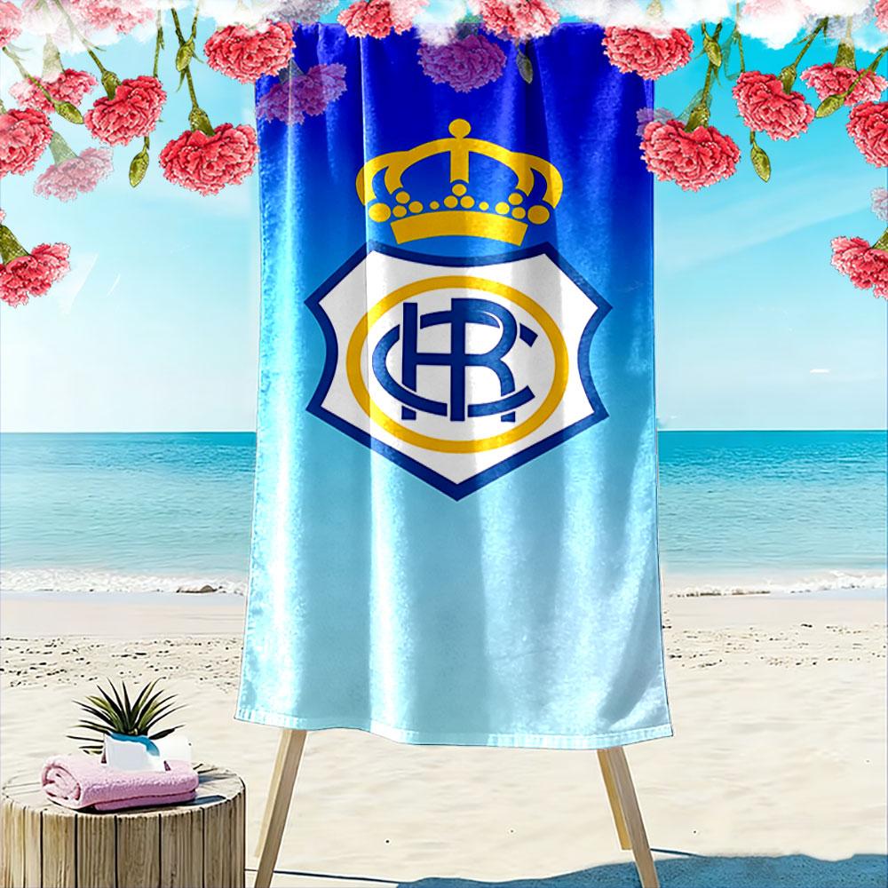 Crown Emblem Blauverlauf Handtuch Ein Muss für den Strandurlaub