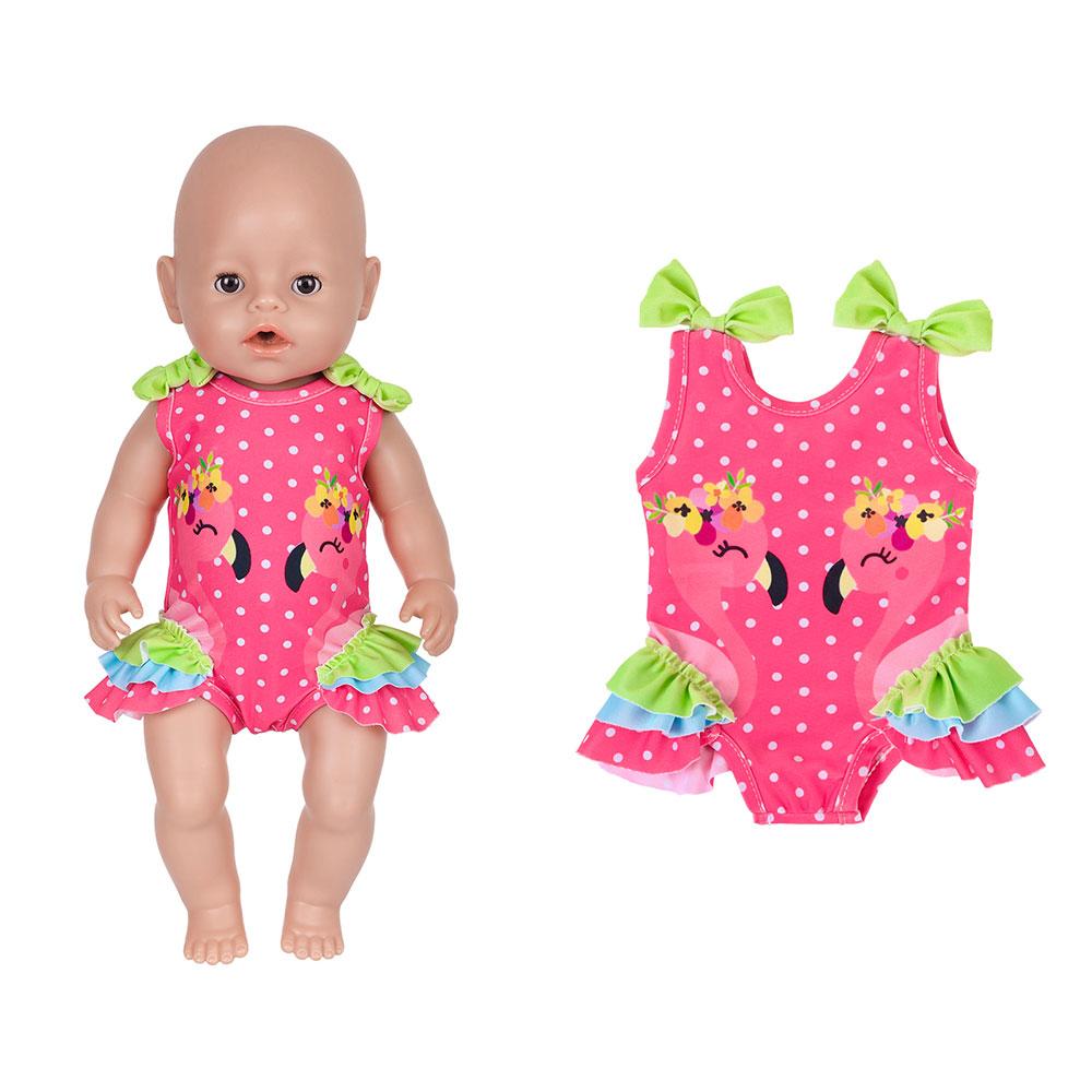 2026 New Summer Bikini Doll Clothes For 43cm Baby Doll 17 Inch Reborn Baby Doll Clothes