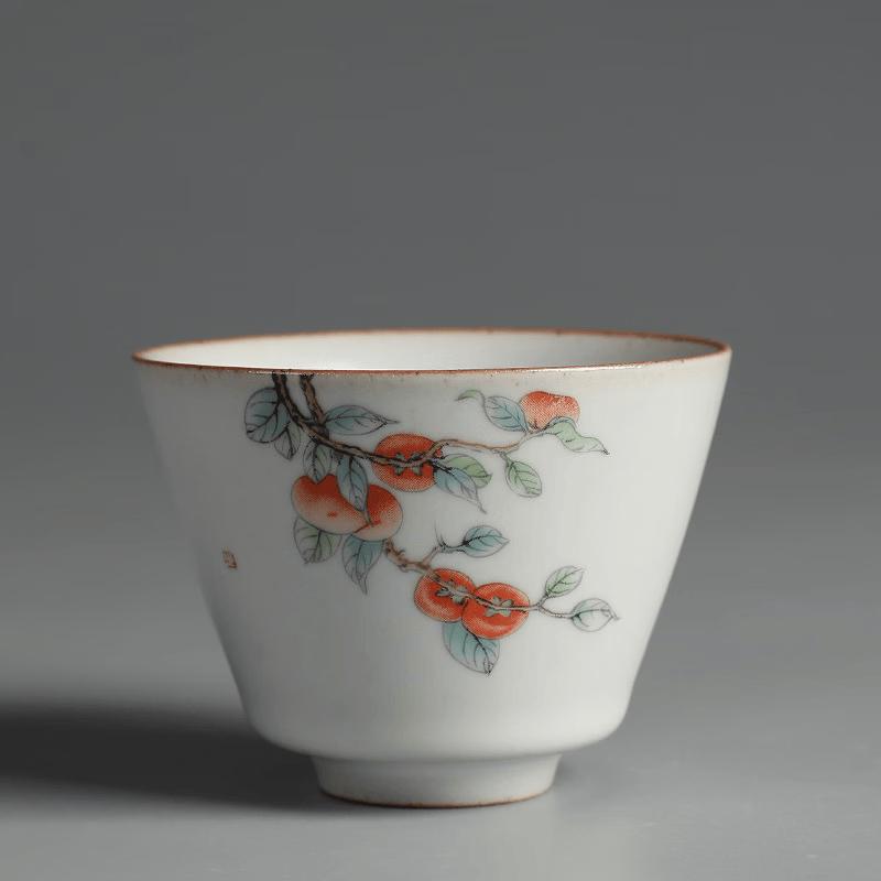 Chaxun Persimmon Master Tea Cup