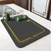 Napa Skin Drain Mat Kitchen Rubber Dish Drying Pad Super Absorbent Drainer Mats Tableware Bottle Rug Kitchen Dinnerware Placemat