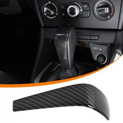 Carbon Fiber Gear Shift Knob Trim Cover For BMW E90 E92 320I 328I 2007-2012