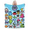 Tamagotchis Mametchi   Flannel Blanket Spring  Soft Bedding Throws for Girls Boys Couch Chair Print Bedspread Sofa Bed Cover