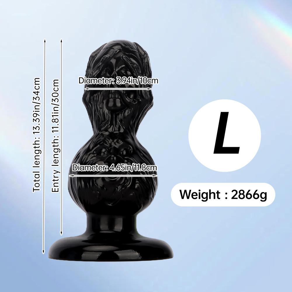 34*cm Double Head Silicone Anal Plug Dilator Dildo Massager Adult Sex Toy for Men and Women Fisting