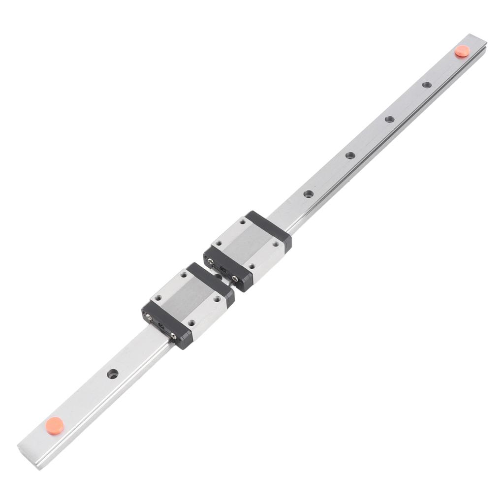 1pc 400mm 15.7in Steel High Precision Miniature Linear Sliding Rail Guide with 2 Block