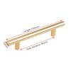 NAIERDI Brushed Gold Straight Door Handle Cabinet Handles Stainless Steel Black Kitchen Cabinet Knobs Furniture Hardware