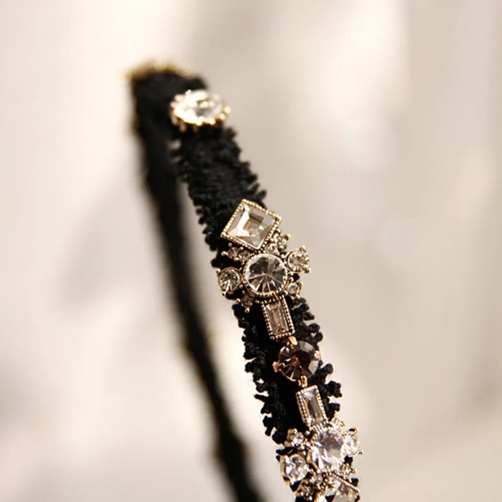 J Lauren Antique Diamond Fabric Hairband H0308_1 Casting Cubic