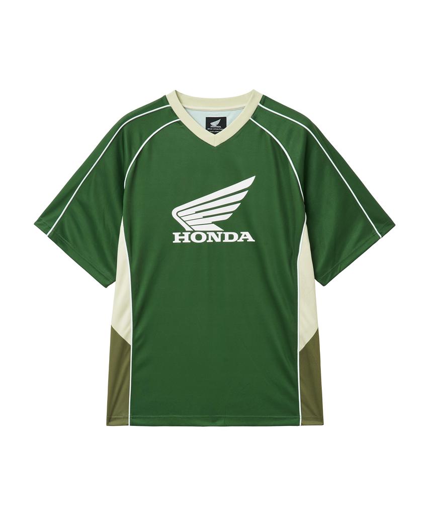 PHYPS MOTORCYCLE Mesh Block Jersey Short Sleeve Green