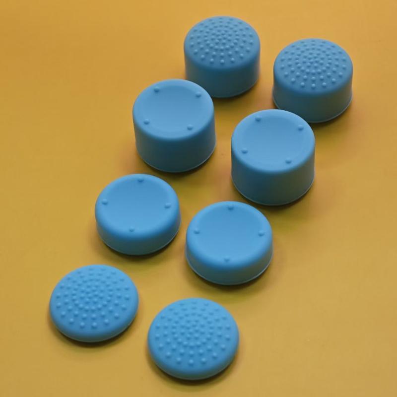 4/8Pcs Silicone Thumb Grip Caps Non Slip Textured Easy Install for All Gaming Controllers Family Party Gaming Use