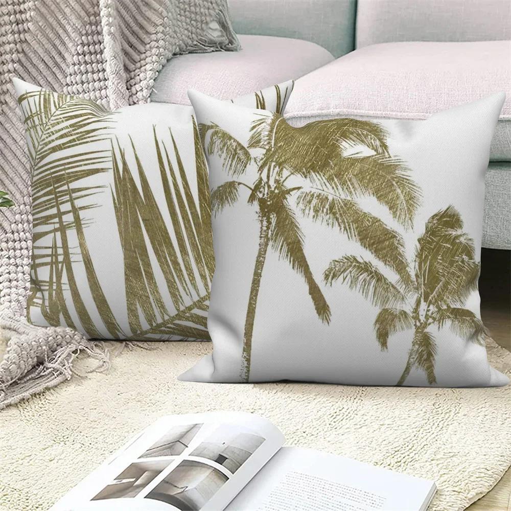 List Větvička Strom Květina Povlak na polštář Modrá Zelená Hnědá Květinový Polštář Domov Pohovka Auto Dekorace