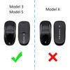 Slim Car Key Fob Case Protective Cover Keychain For Tesla Model S Y 3 Accessories Black Transparent