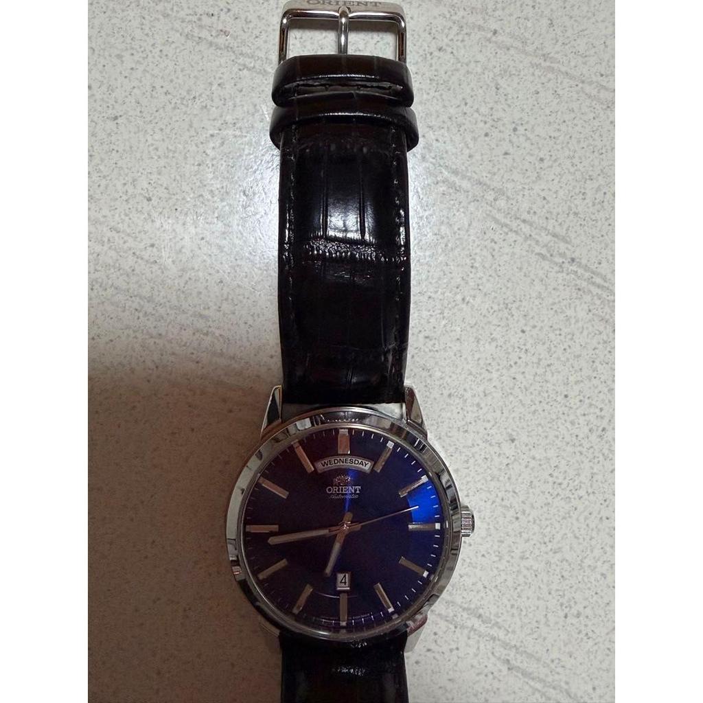 Used ORIENT Automatic Orient automatic watch blue dial