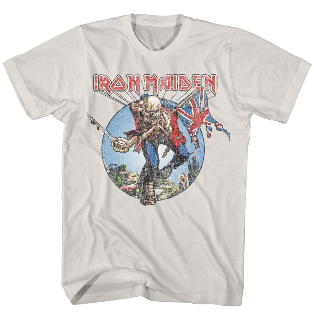 

IRON MAIDEN cd cvr THE TROOPER CIRCLE DISTRESSED Official SHIRT LRG new Unisex T-Shirt XXXXL