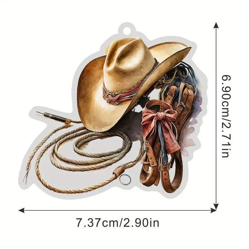 Acrylic Cartoon Playful Car Decor Featuring Personalized Boot And Hat Design
