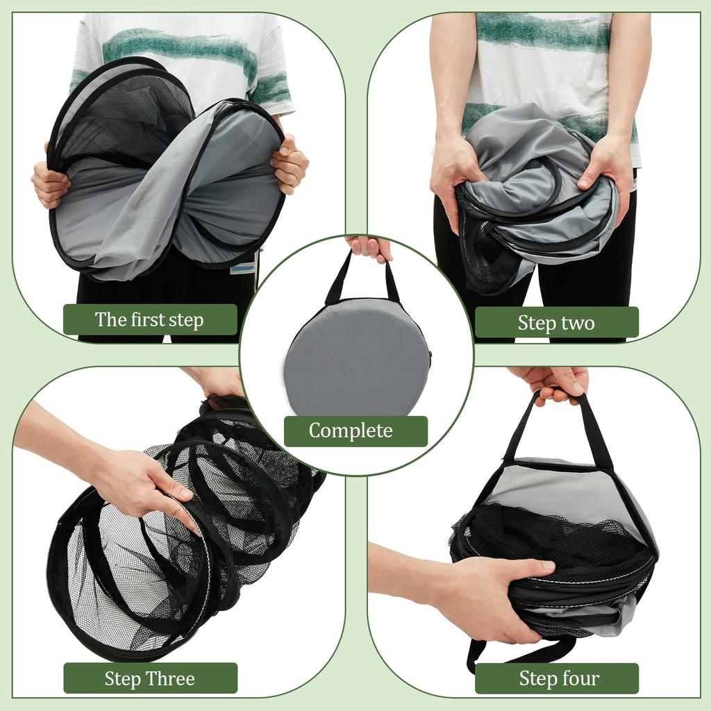 Outdoor Pet Tunnel Oxford cloth Portable Cat Tunnels Tents with Storage Bag Foldable Breathable Cat Enclosures Pet Supplies S/L