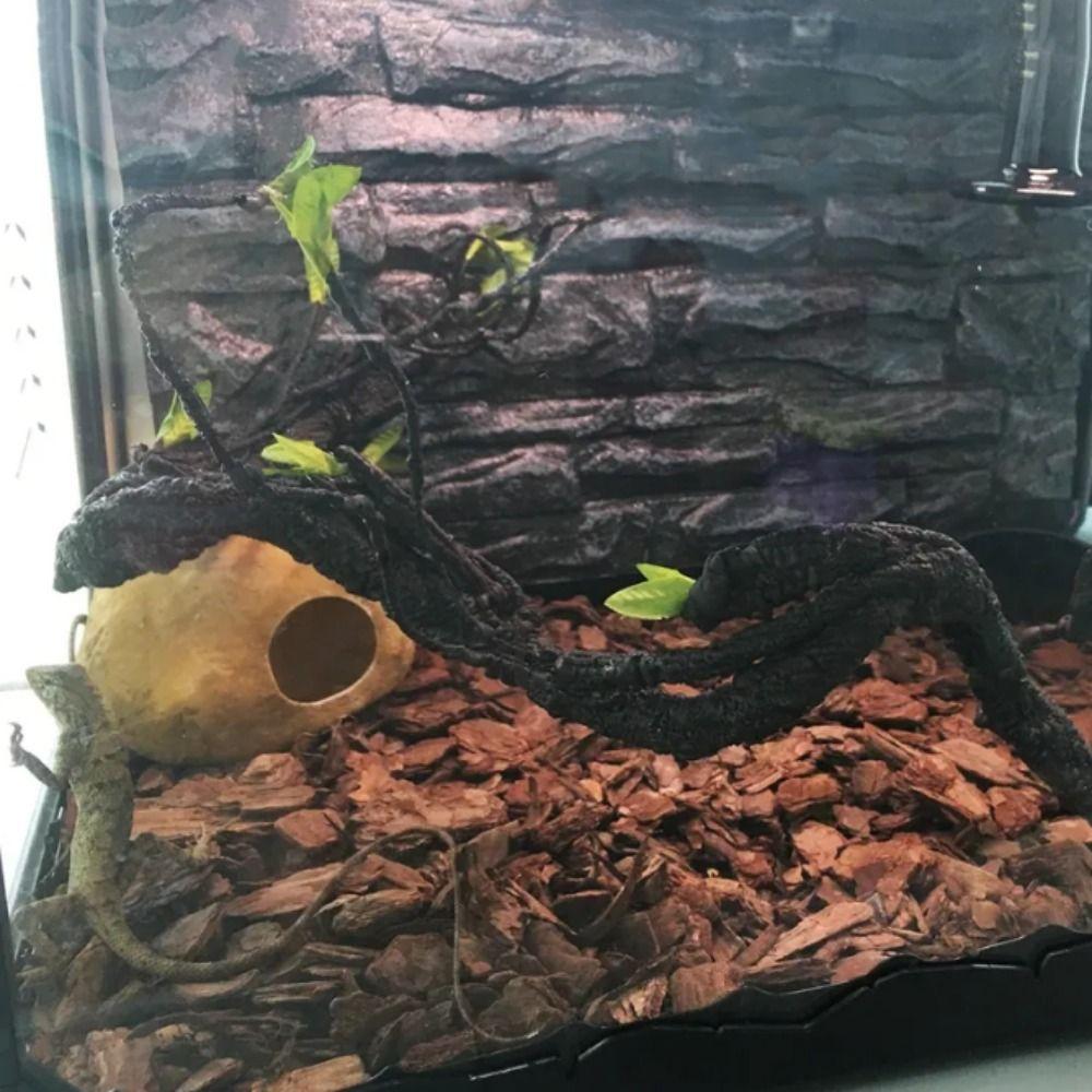 Flexible Plastic Jungle Vines Branches Simulation Jungle Climbing Branches  Bearded Dragon