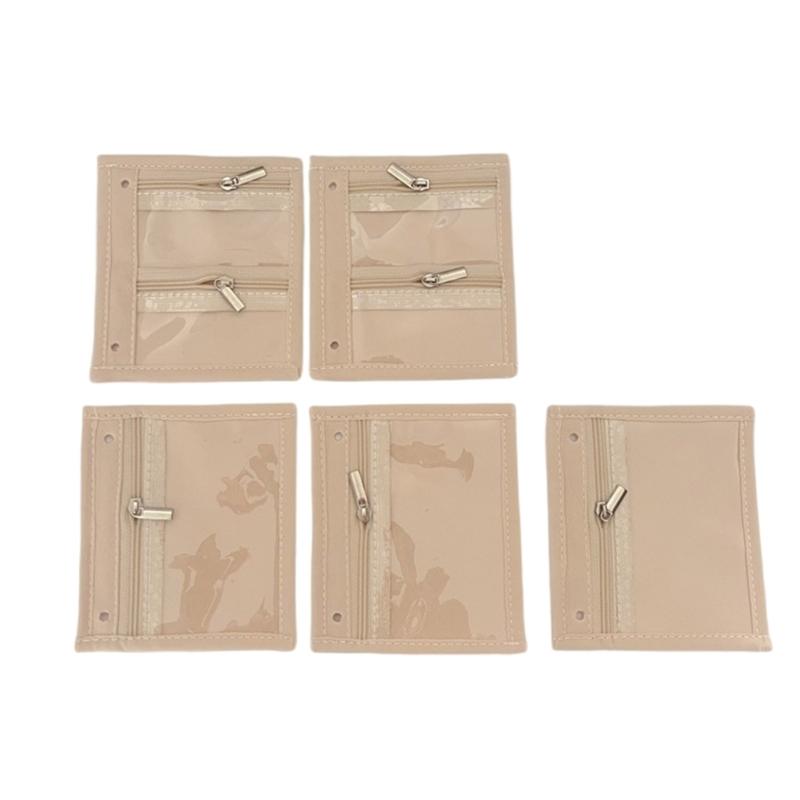 

Portable 5 Page Jewelry Organizers Book Featuring Soft Lining Designs for Scratch Protective and Easy Access 1