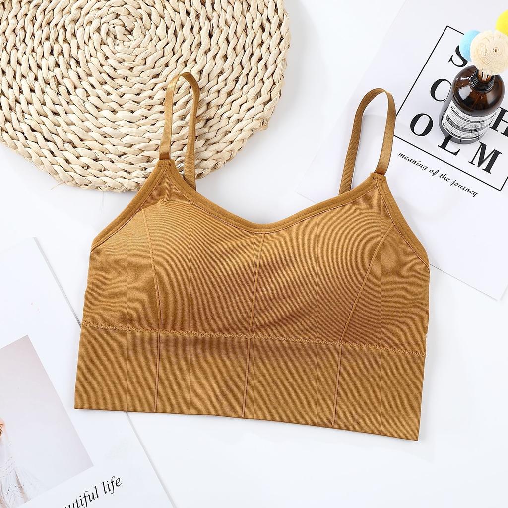 Yoga Bra Adjustable Strap Breathable Sports Push Up Bra Shockproof Padded Sports Yoga Top Athletic Gym Running Fitness Vest Bra