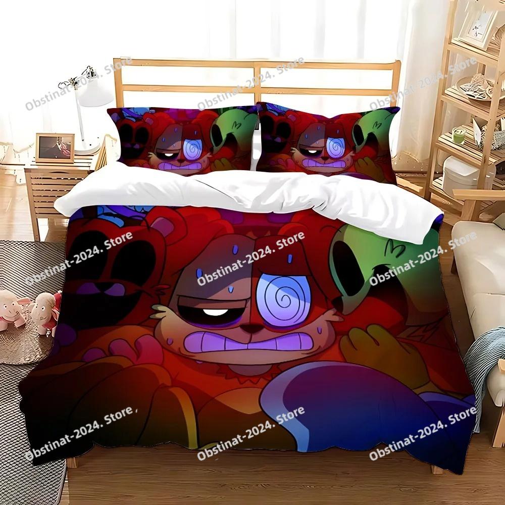 3d Print Game CatNap X DogDay Bedding Set Printed Bed Set Duvet Cover Sheet Pillowcase Bed Soft Quilt Cover Full Queen King Size