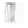 [.co.jp Exclusive] Thermos Vacuum Insulated Tumbler, 400ml, Stainless Steel, Rounded Mouth, Dishwasher Safe, Thermos Flask Design, Keeps Drinks Hot or