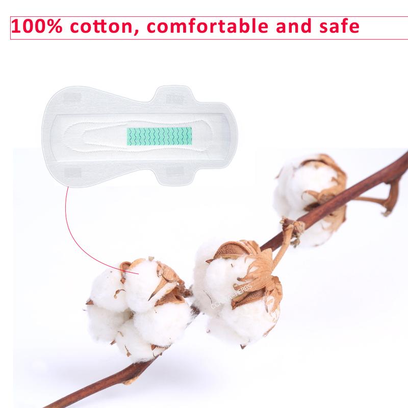 Lot de 10 serviettes hygiéniques anioniques pour femmes, serviettes hygiéniques antibactériennes pour les règles, à usage quotidien