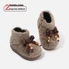 Kurze Stiefel mit Lammwolle gefüttert für Mädchen - Herbst/Winter Schneeschuhe für Kleinkinder