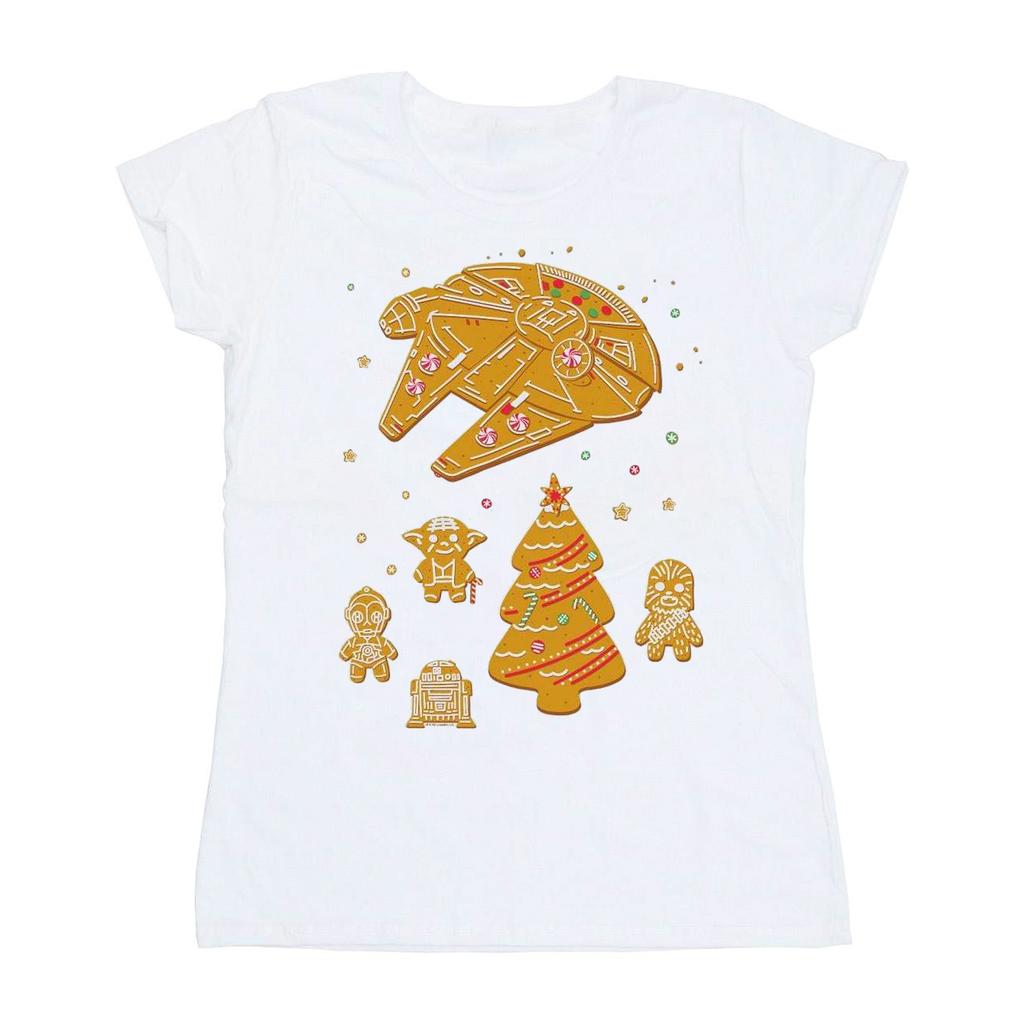 STAR WARS Damen/Damen Lebkuchen Rebellen Baumwoll-T-Shirt