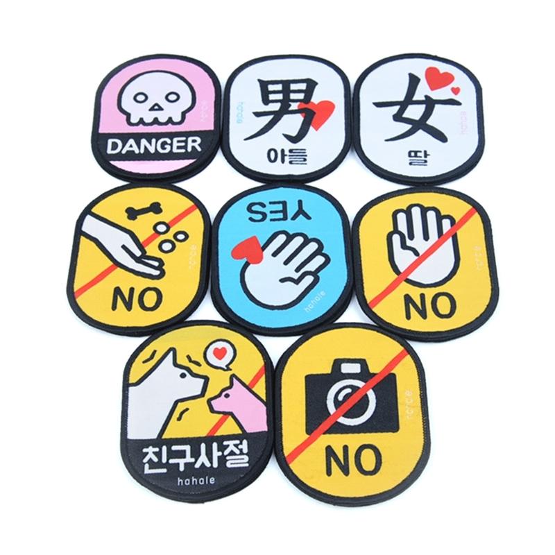 Outdoor Pet Dog Social Identity Stickers in Waterproof Fabric Essential for Dog Lover Belongings Showcases Your Careful