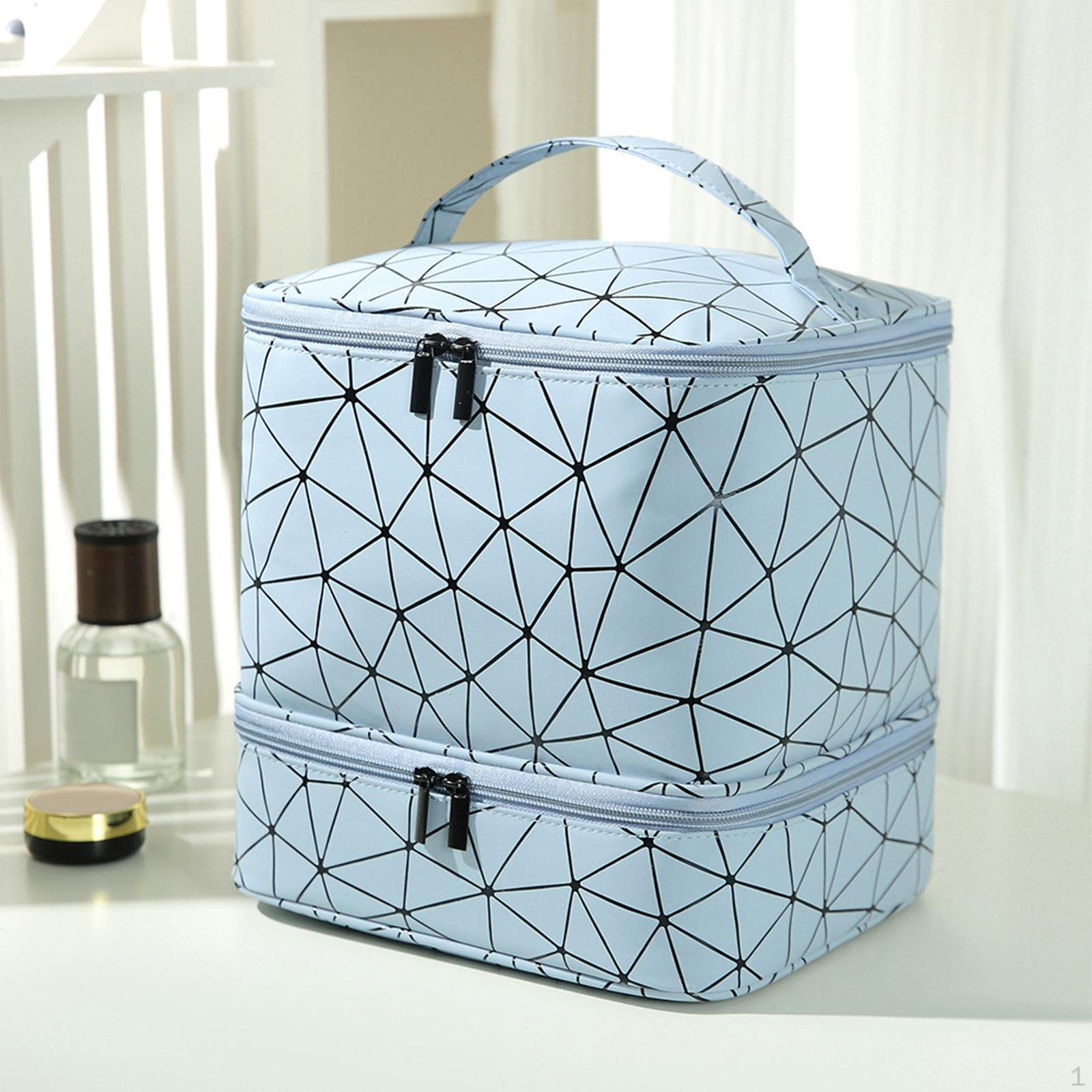 

Двухслойный органайзер для лака для ногтей, синий