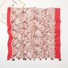 Retro Mori Girl Japanischer Literarischer Baumwolle Leinen Quasten Schal - Vielseitiger Sonnenschutzschal mit Druck Patchwork