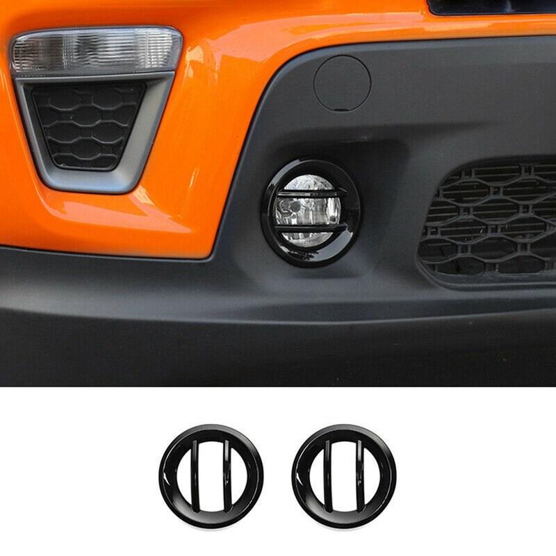 A28G-For Jeep Renegade   Front Fog Light Cover Fog Lamp Decoration Cover Trim Car Accessories