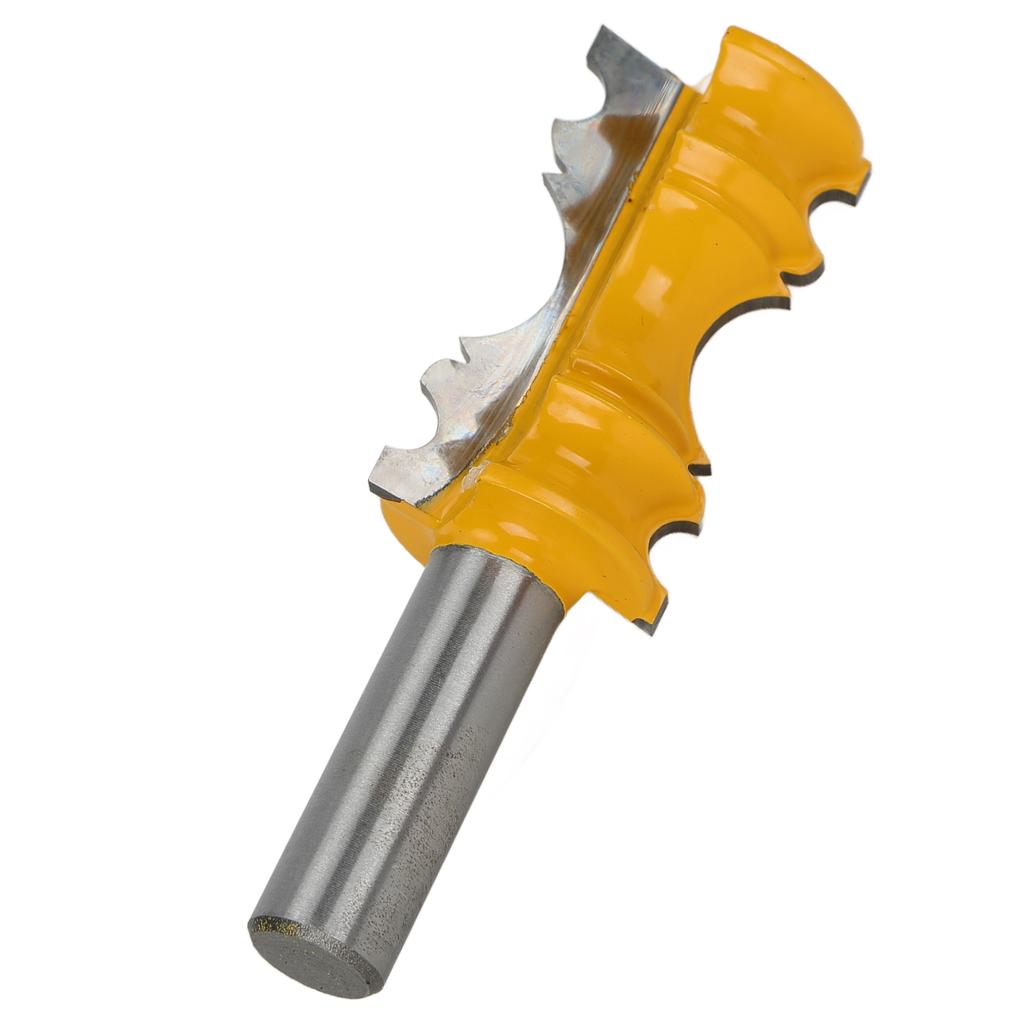 1/2in Shank Crown Router 1/2 Inch Shank Crown Molding Router Bit Forming Milling Cutter Waistline Forming Woodworking Tool