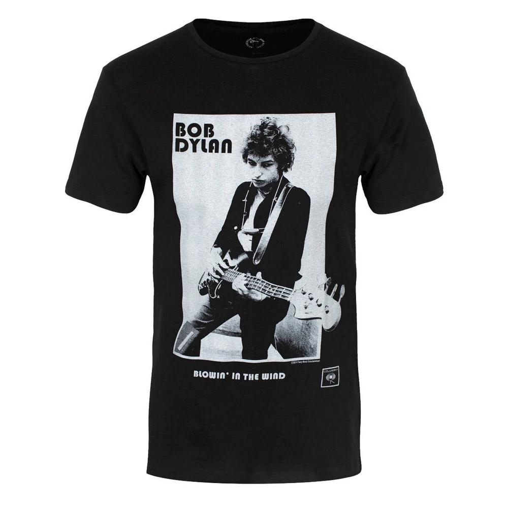 Bob Dylan TShirt Blowing In The Wind Band Official New Black S