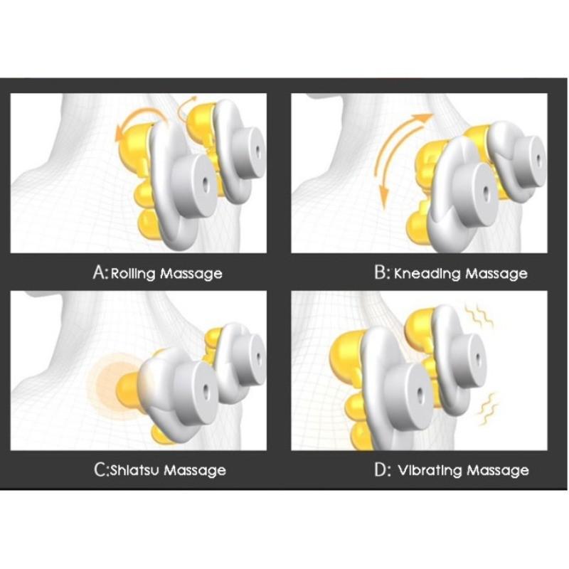 Relieve Pain Physiotherapy Equipment Deep Kneading Neck Shoulder Leg Arm Body Massager Portable Heat Pressing Massage Belt
