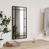 Vidaxl Wall Mirror, Black, 30X60 Cm, Rectangular, Iron