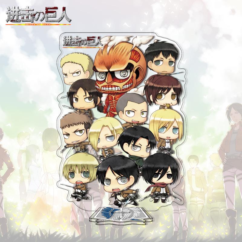On Attack Titan Acrylic Stand 41-80 Anime Figure Custom Made Drop Shipping Distributor Merchandise For Kids Adults Children's Birthday Gift Holiday